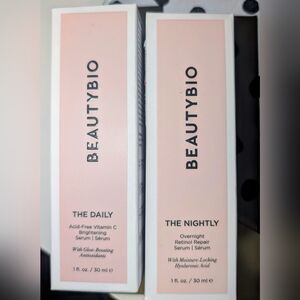 Beautybio The Daily Brightening Serum  & The Nightly Retinol Serum (Sealed Box)